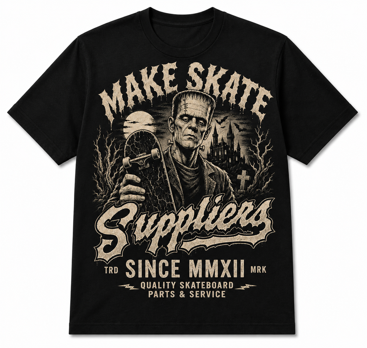 MKSK8 FRANKENSTEIN BOARD TEE